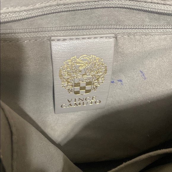 Vince Camuto black 100% genuine leather crossbody duel handle purse bag - Picture 8 of 15